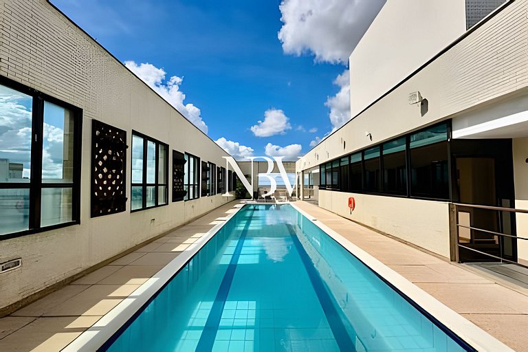 403- Flat charmoso 3 pessoas garagem e lazer bem localizado