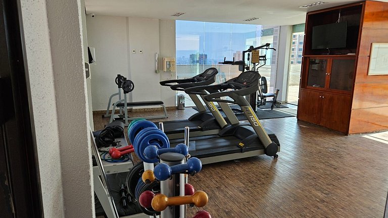403- Flat charmoso 3 pessoas garagem e lazer bem localizado