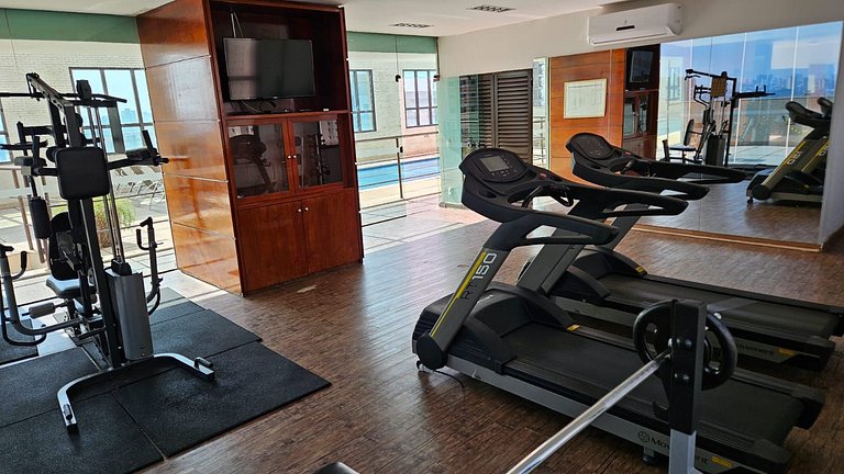 403- Flat charmoso 3 pessoas garagem e lazer bem localizado