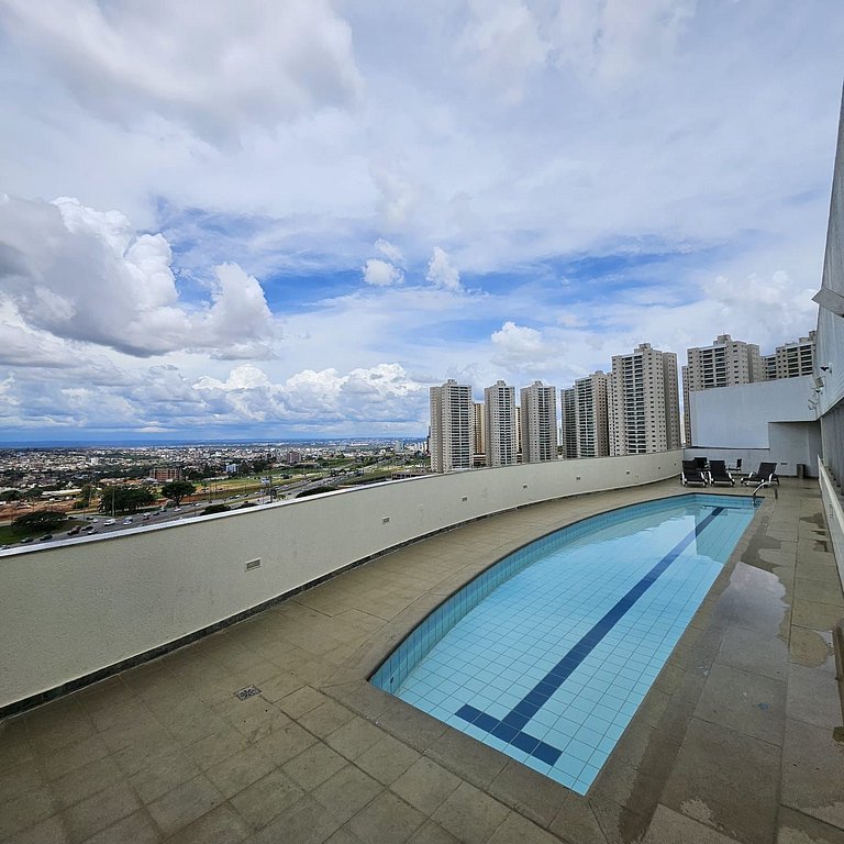 305- Flat charmoso 3 pessoas garagem e lazer bem localizado