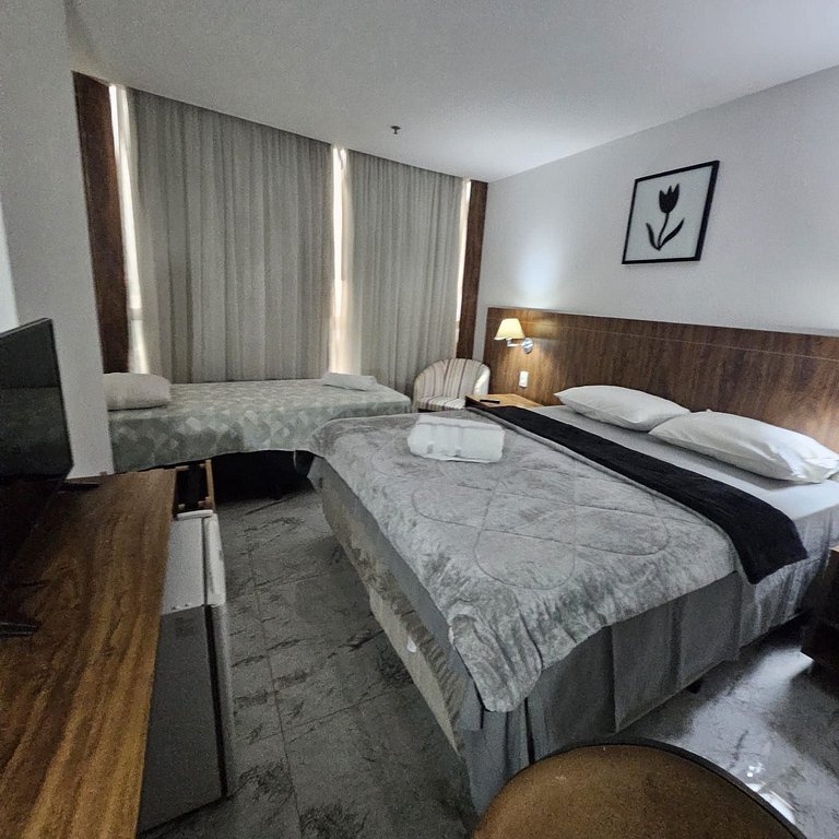 609- Flat charmoso 3 pessoas garagem e lazer bem localizado