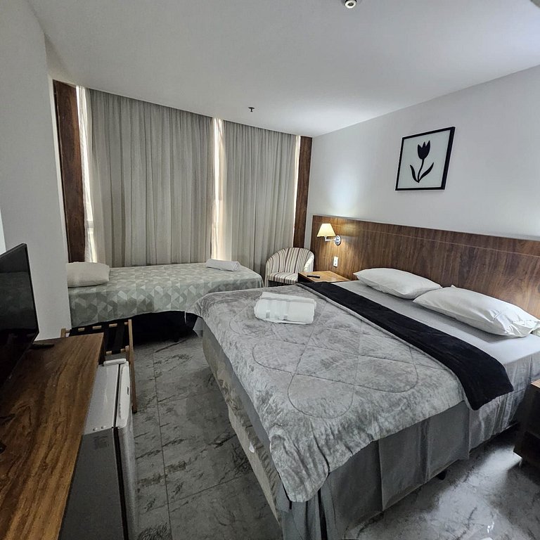 609- Flat charmoso 3 pessoas garagem e lazer bem localizado