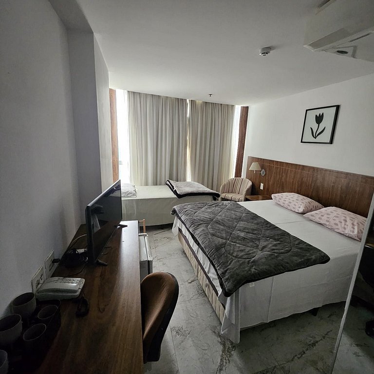 609- Flat charmoso 3 pessoas garagem e lazer bem localizado