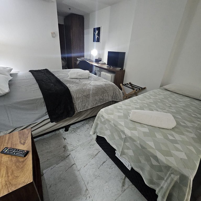 609- Flat charmoso 3 pessoas garagem e lazer bem localizado